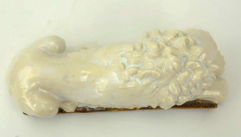 Glazed Porcelain Lion Sculpture