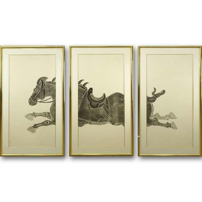 A Triptych of Decorative Framed Prints