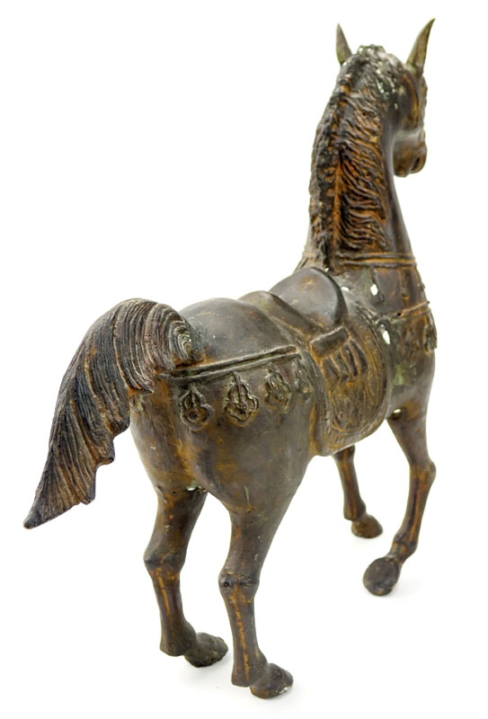 Vintage Spelter Roman Horse Figurine