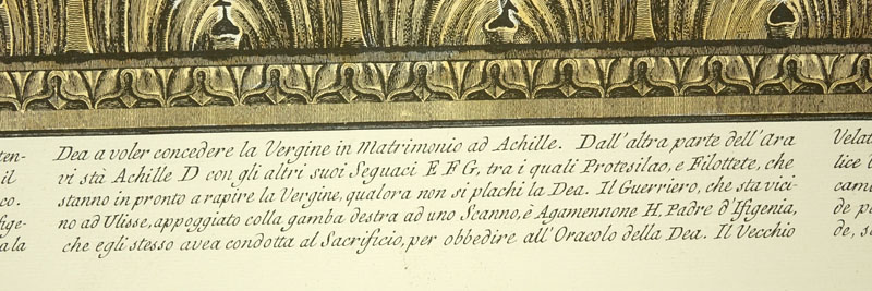 Two (2) Ornamental Frieze Engravings After Francesco Piranesi, Italian (born circa 1758-1810)