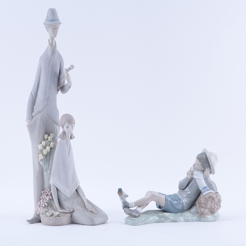 Two (2) Lladro Porcelain Figures