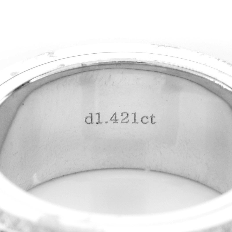 1.42 Carat Round Brilliant Cut Diamond and 18 Karat White Gold Ring