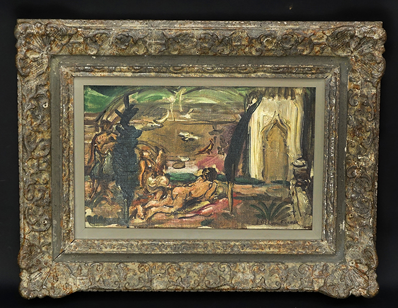 Achille-Emile Othon Friesz, French (1879 - 1949) Oil on Canvas "Bathers"