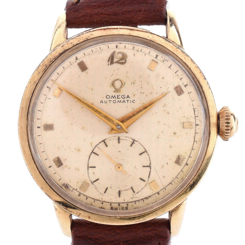 Man's Vintage Omega Automatic Movement Watch with Leather Strap.