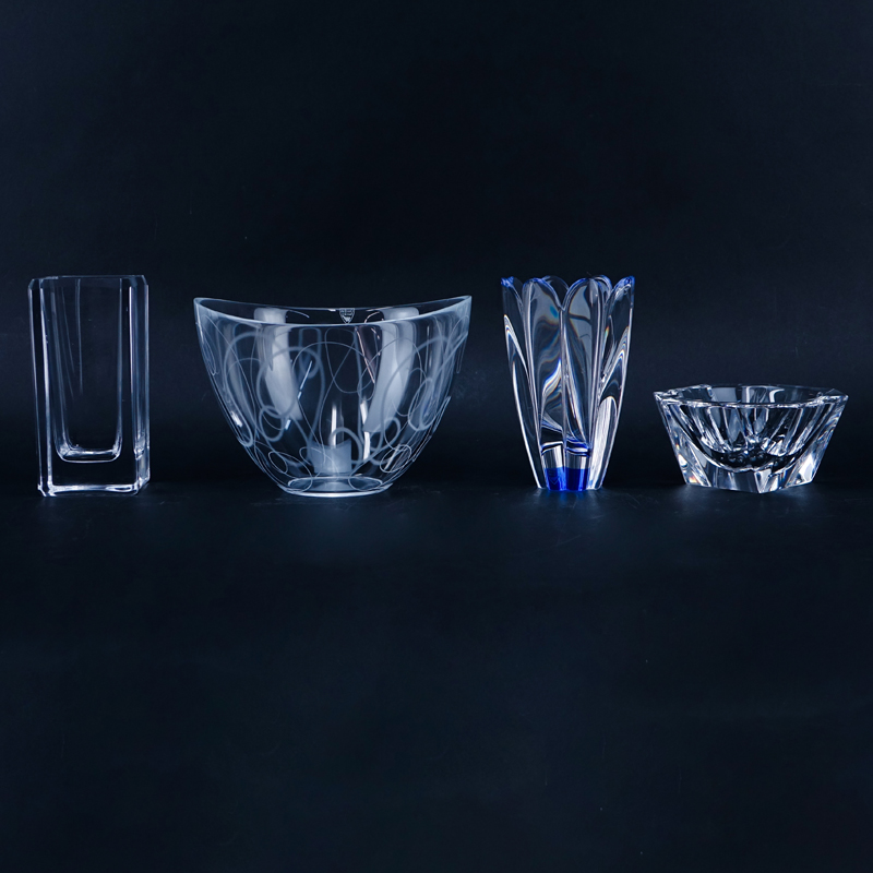Collection of Four (4) Vintage Crystal Tableware.