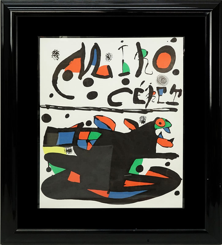 After: Joan Miro, Spanish  (1893 - 1983) "Ceret" Print.