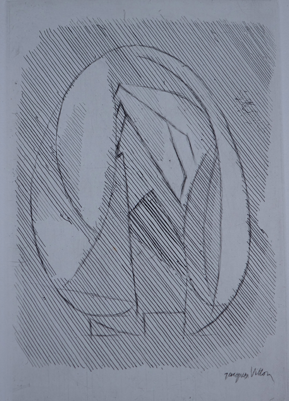 Jacques Villon, French (1875-1963) Book with three drypoints in black on ivory wove paper. 