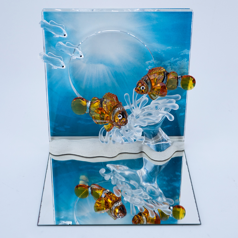 Swarovski Crystal Wonders Of The Sea "Harmony". In original box. Includes display stand, mirror, backdrop and COA.