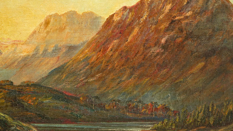 Daniel Campbell (20th Century) Oil on Canvas, Near Loch Awe, Signed Lower Left. 