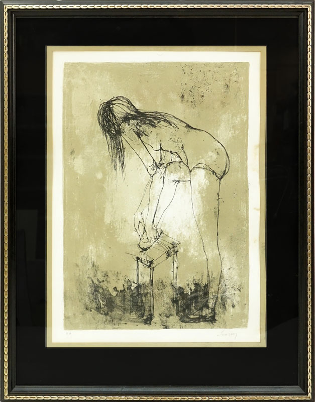 Jean Jansem, French  (1920 - 2013) Lithograph, Ballet Dancer, Signed and Inscribed "E.A." in Pencil on Lower Border.