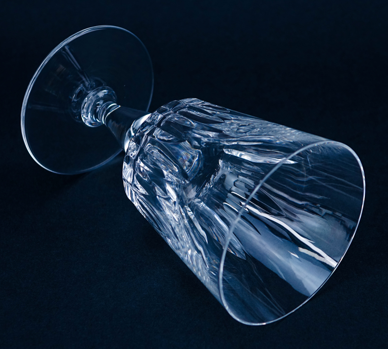 Twelve (12) Baccarat "Biarritz" Crystal Water Goblets. 