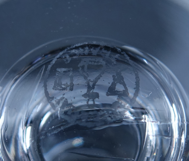 Twelve (12) Baccarat "Biarritz" Crystal Water Goblets. 