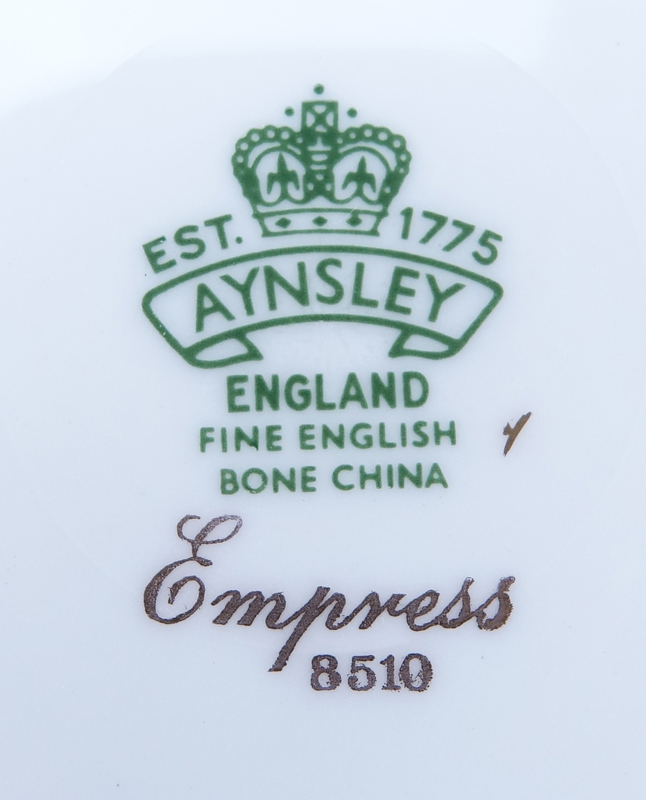 Fifty One (51) Piece Aynsley "Empress, 8510" Porcelain Service. 
