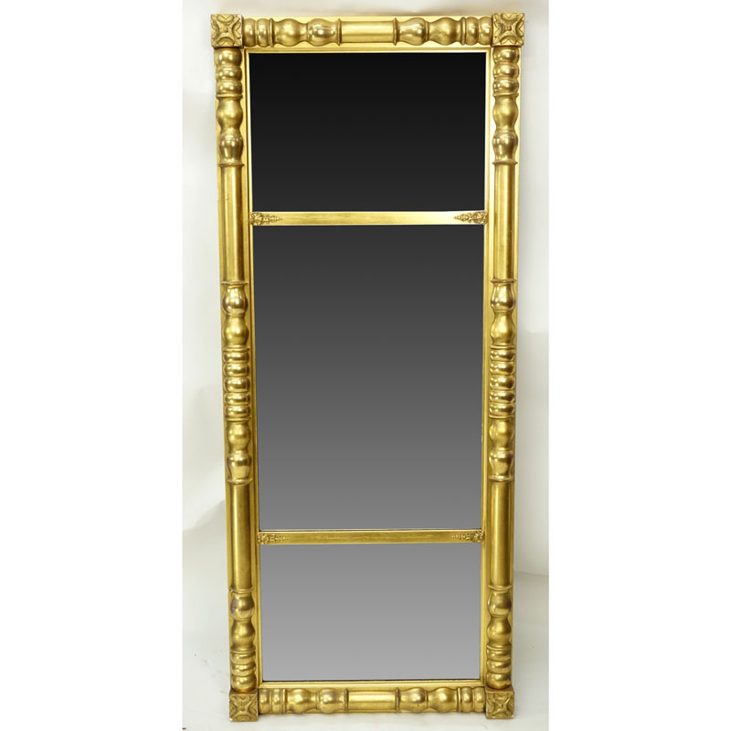In the Manner of Isaac Platt American Federal Giltwood Mirror.