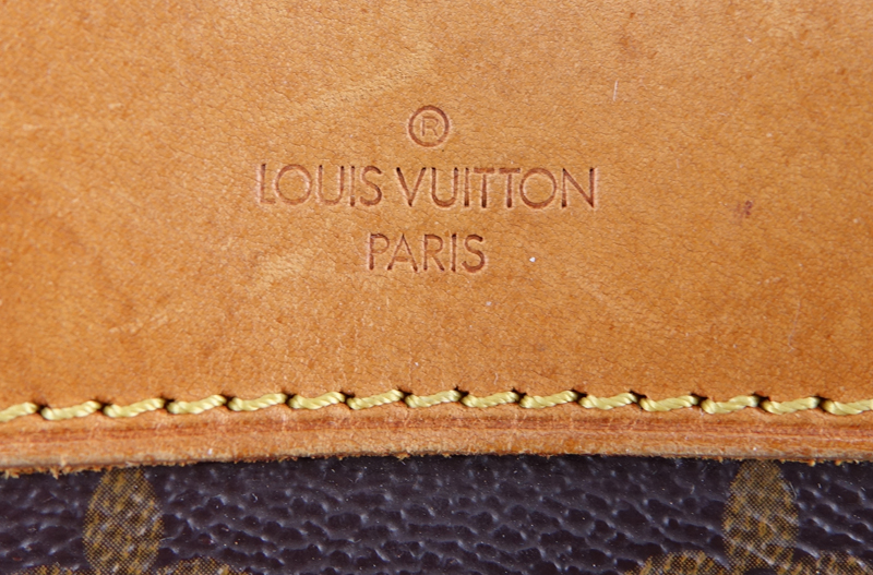 Louis Vuitton Brown Monogram Coated Canvas Deauville Bag.