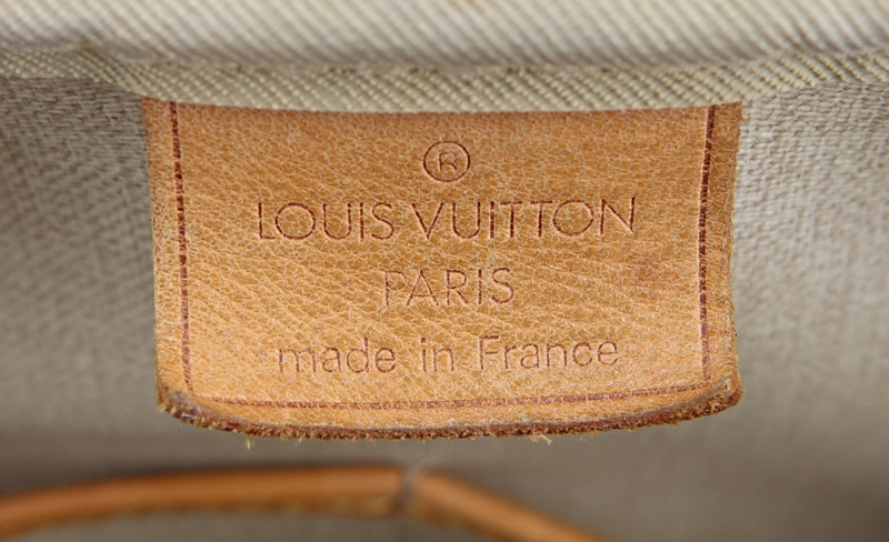 Louis Vuitton Brown Monogram Coated Canvas Deauville Bag.