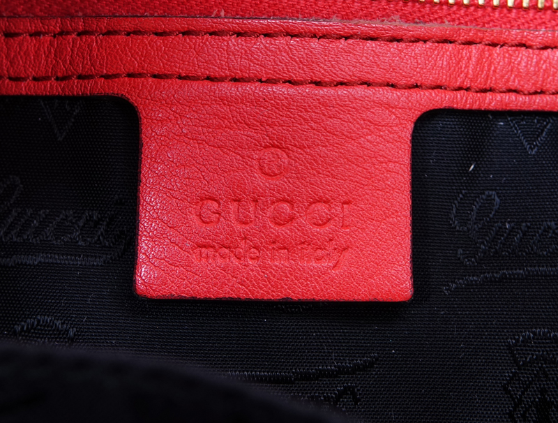 Gucci Orange Leather New Jackie Indy Handbag.