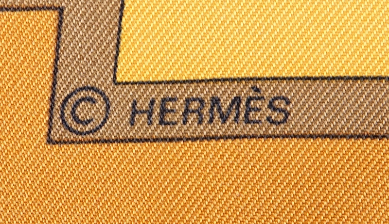 Hermes Silk Scarf "Keys". Labeled appropriately.