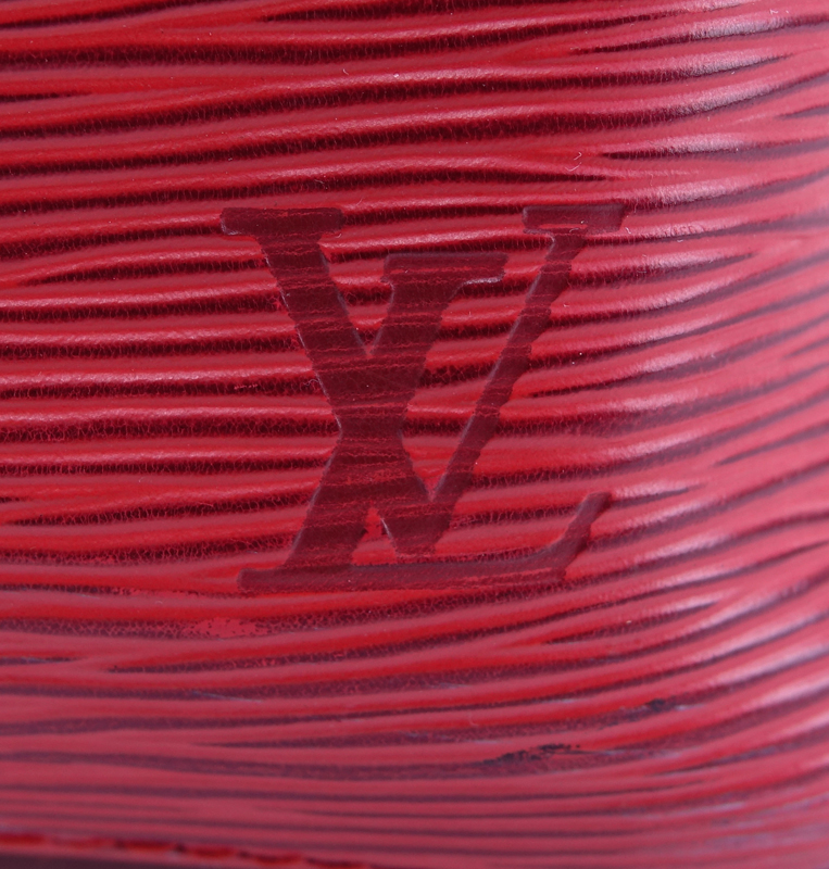 Louis Vuitton Red Epi Leather Noe PM Bag.
