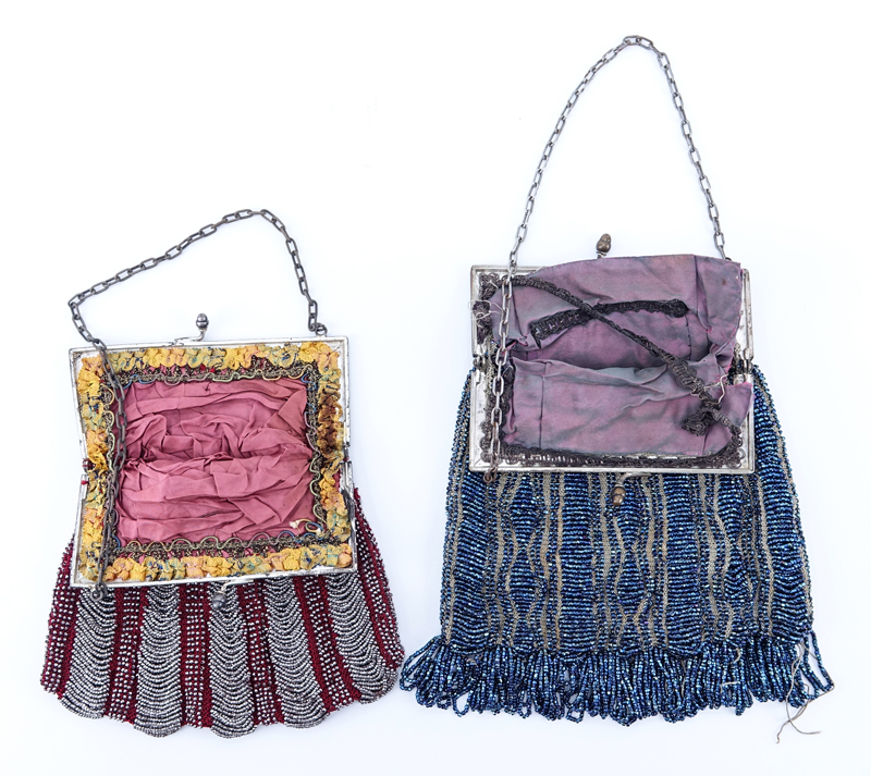 Two (2) Antique Beaded Evening Bags.