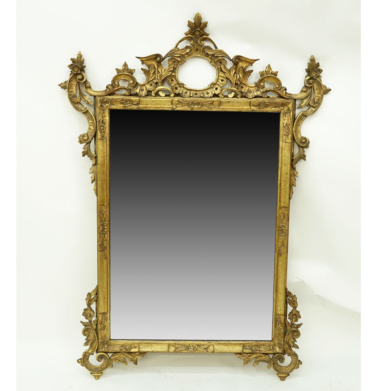 Antique Georgian Style Giltwood Mirror.
