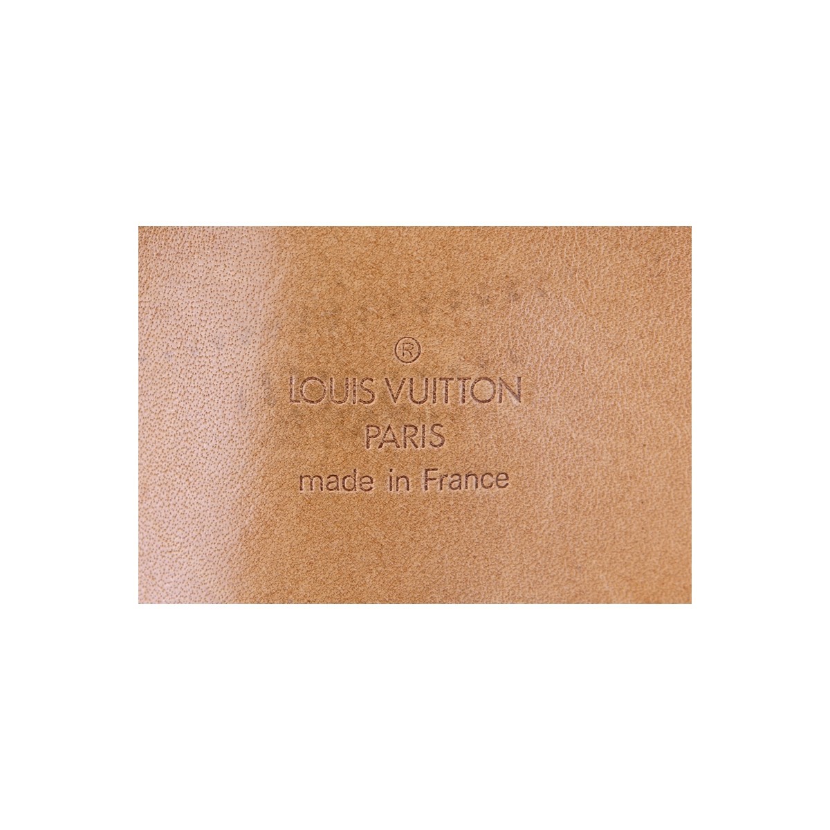 Louis Vuitton Brown Monogram Coated Canvas Sirius 45 Travel Bag. Golden brass hardware, beige interior, vachetta leather.