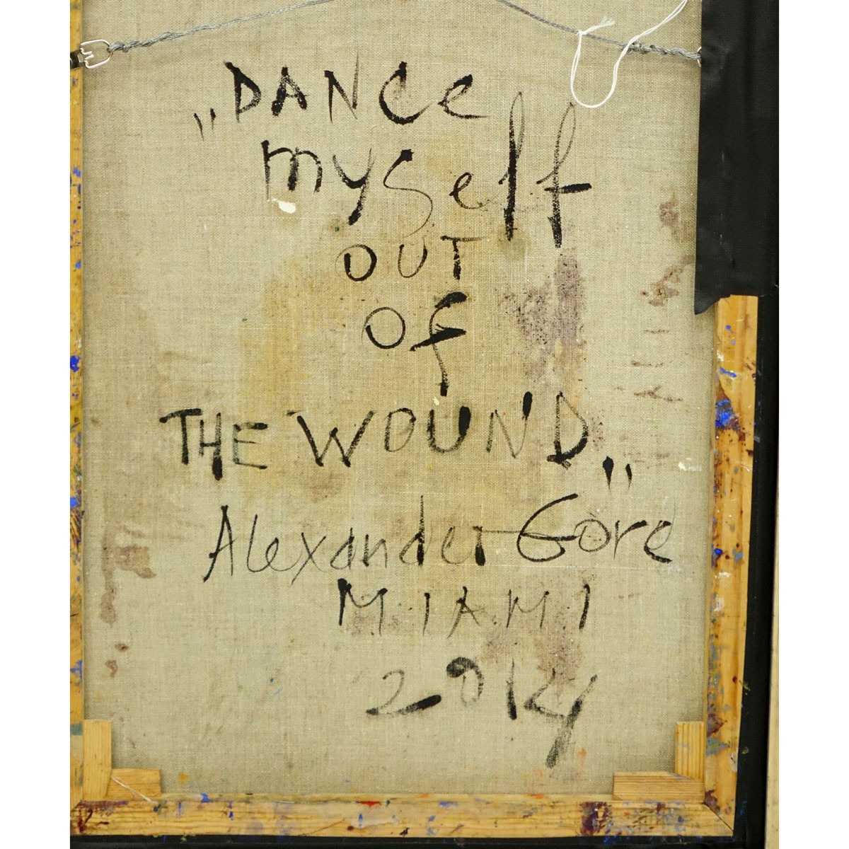 Alexander Gore, American/Russian (b.1958) Mixed Media "Dance Myself Out Of The Wound". Inscribed, signed and dated 2014 en verso.