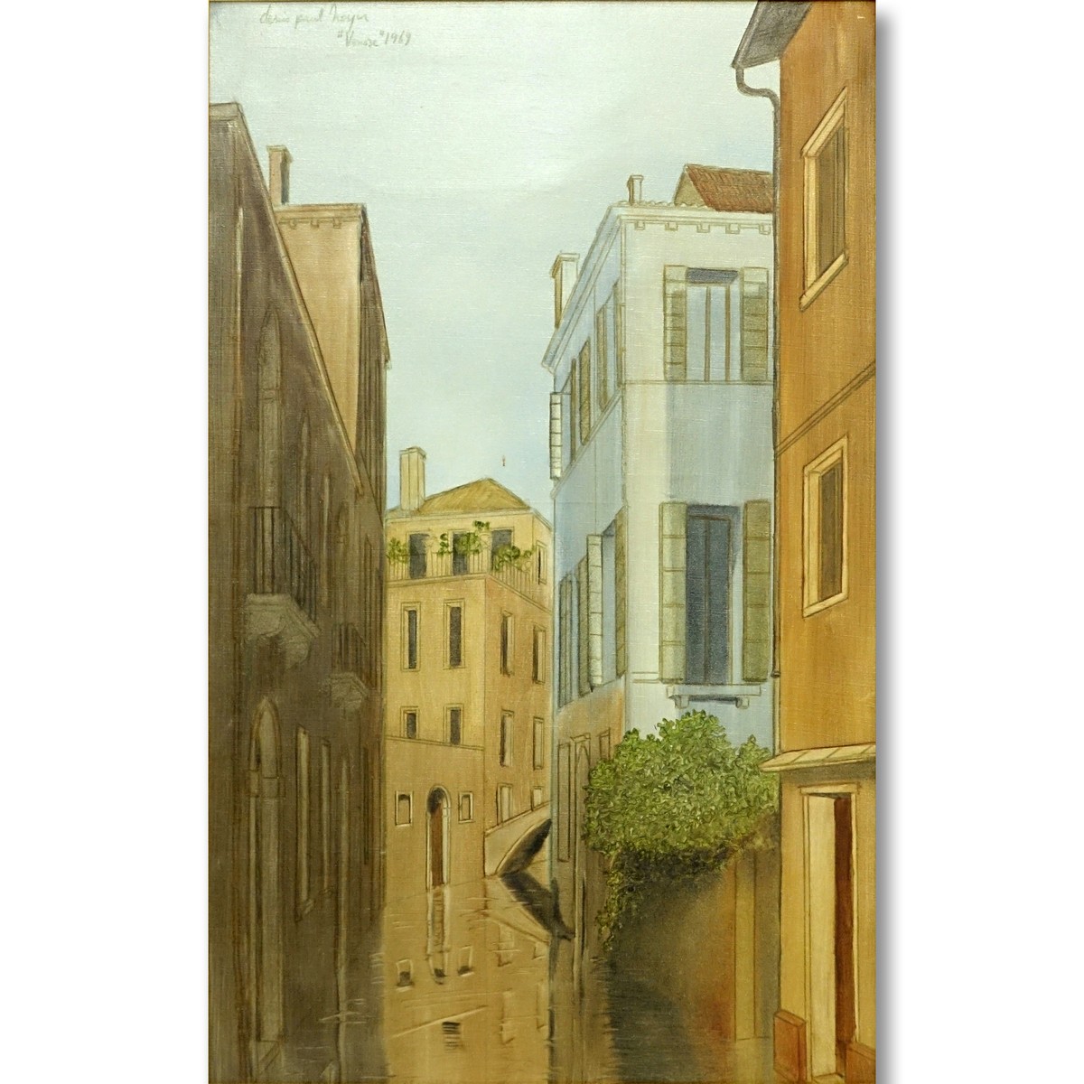 Denis Paul Noyer, French (born 1940) Oil on canvas "Venice". Inscribed, signed upper left, dated '69.