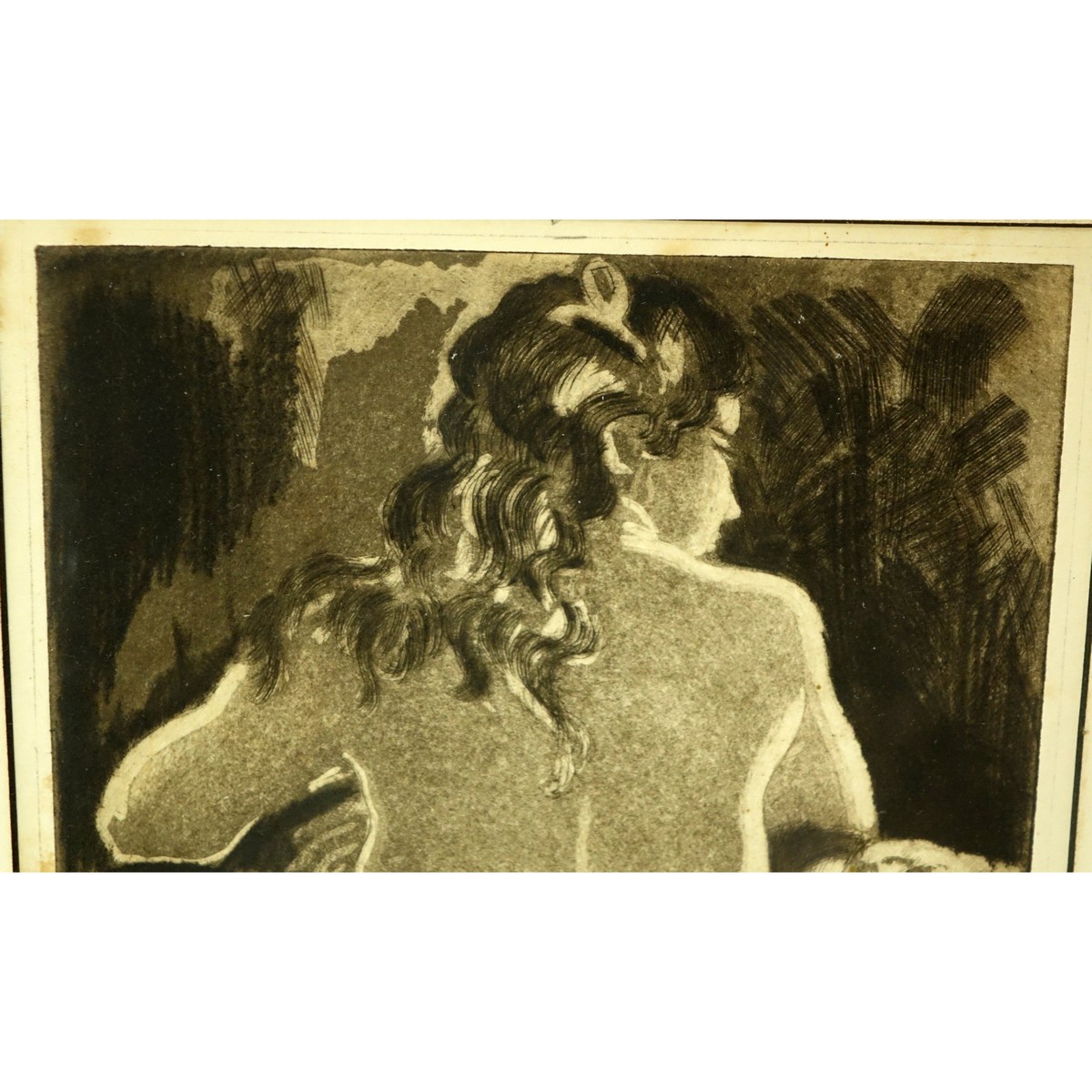 20th Century Etching "Nude". Signed in pencil lower right.