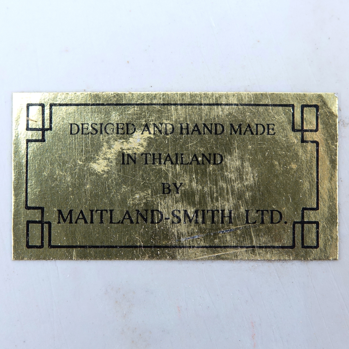 Three (3) Maitland-Smith Blue & White Urn Motif Ceramic Wall Pockets. Signed.