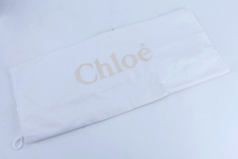 Chloe Grained Brique Leather Marcie Hobo Crossbody Bag. Brushed gold tone hardware.