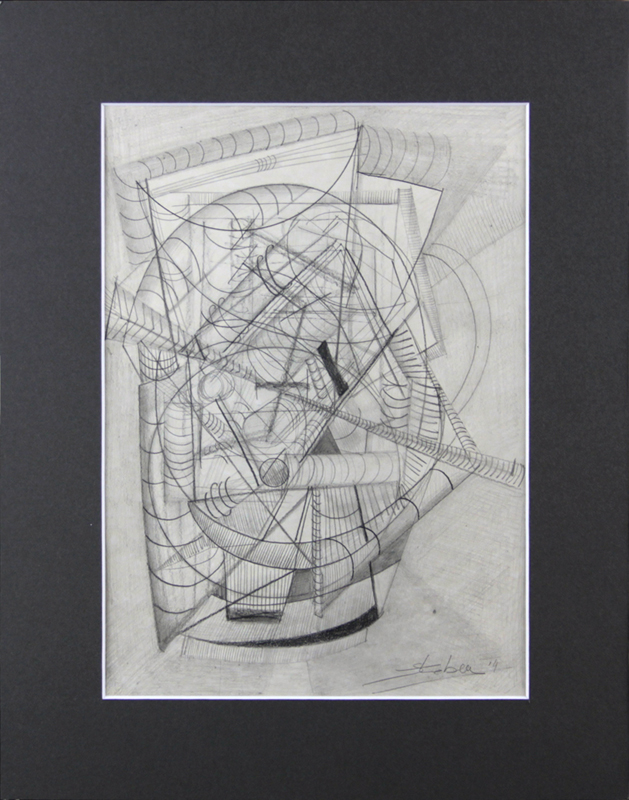 Mark Streben, Swiss (born 1969) Pencil sketch on paper. Signed and dated lower right, inscribed verso.