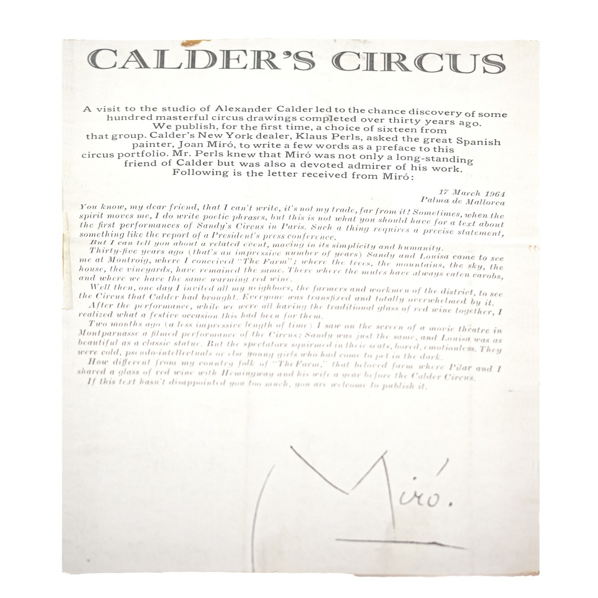 Alexander Calder, American/French (1898 - 1976)