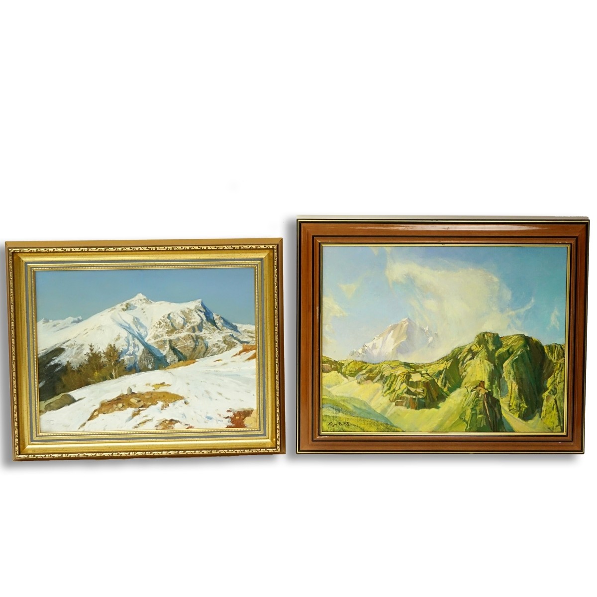 Grouping Of Two (2) 20th Century Russian Oil Paint