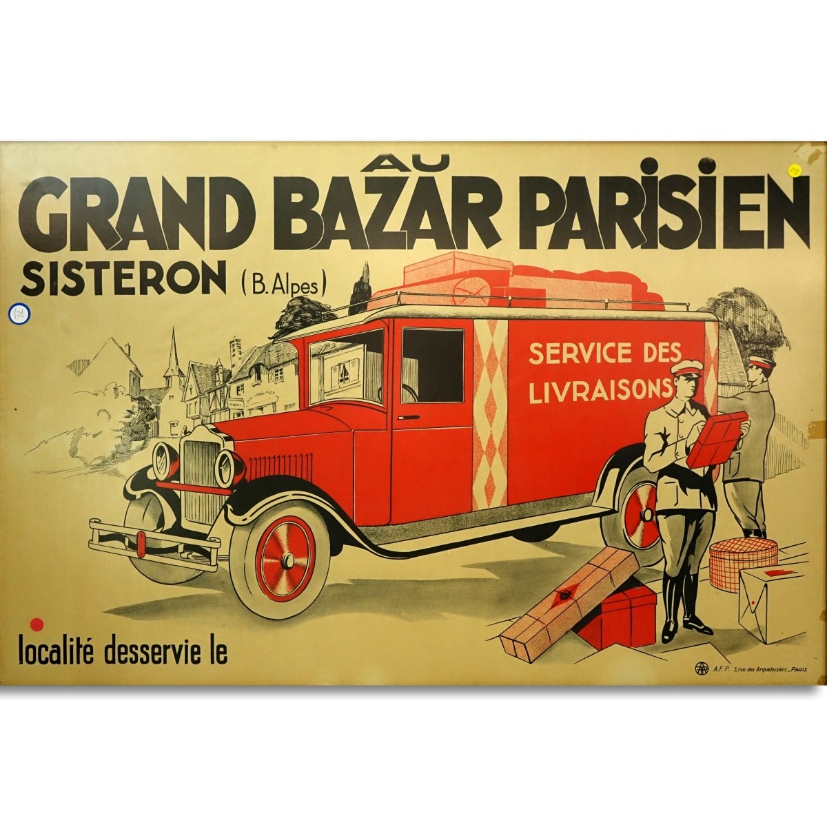 Vintage Lithograph In Color Poster
