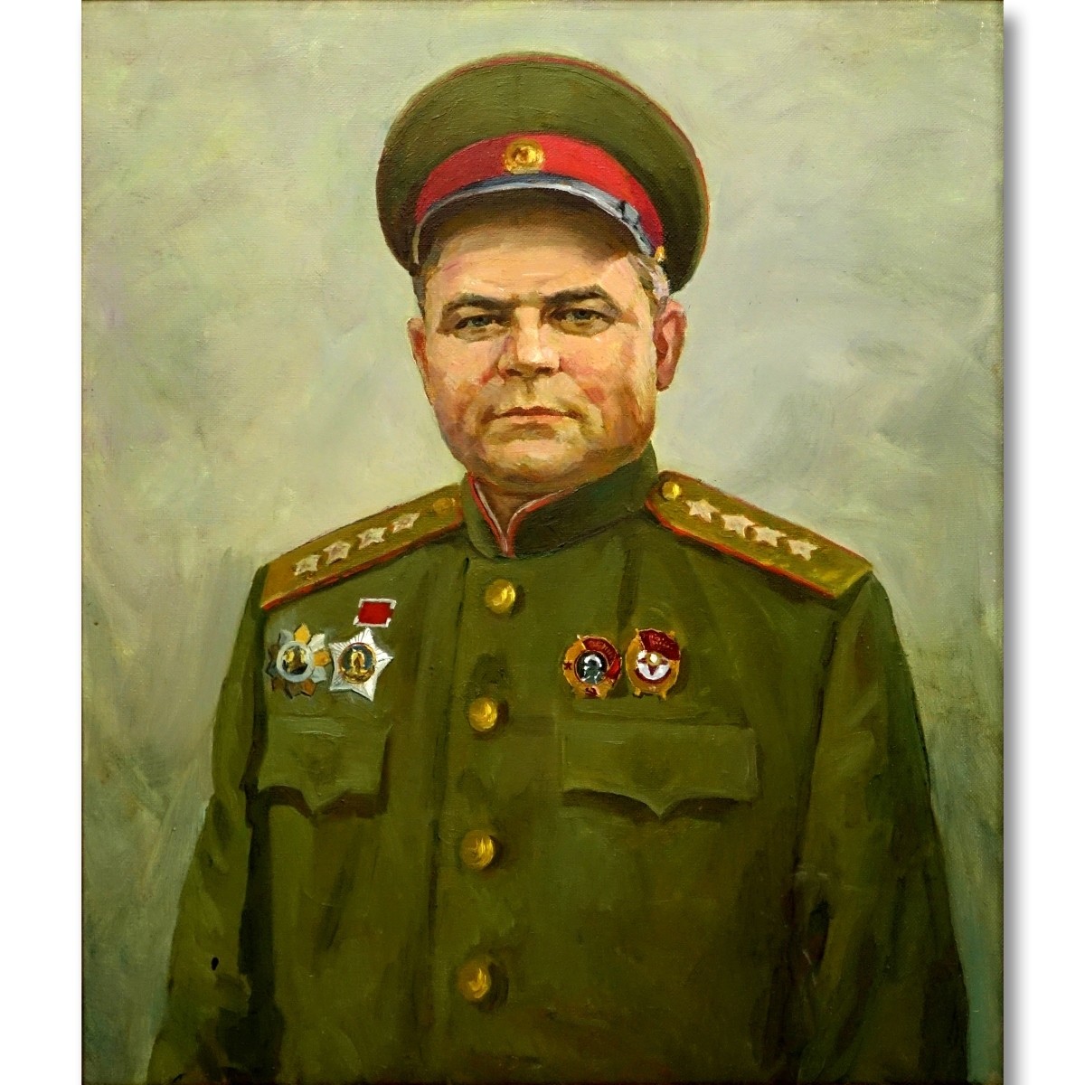 20th Century Russian Oil On Canvas, Portrait
