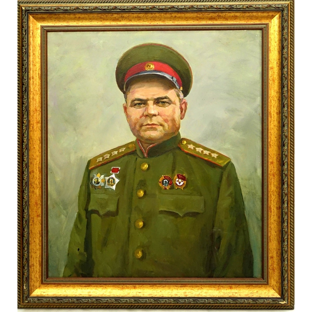 20th Century Russian Oil On Canvas, Portrait