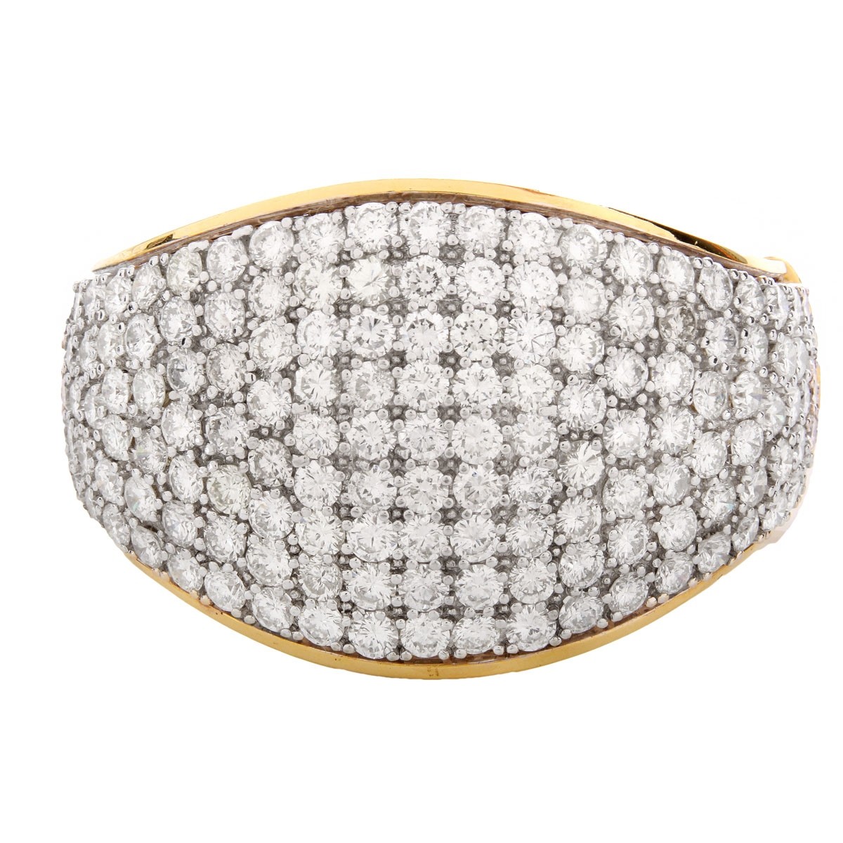 Contemporary 42.00 Carat Diamond Bangle Bracelet