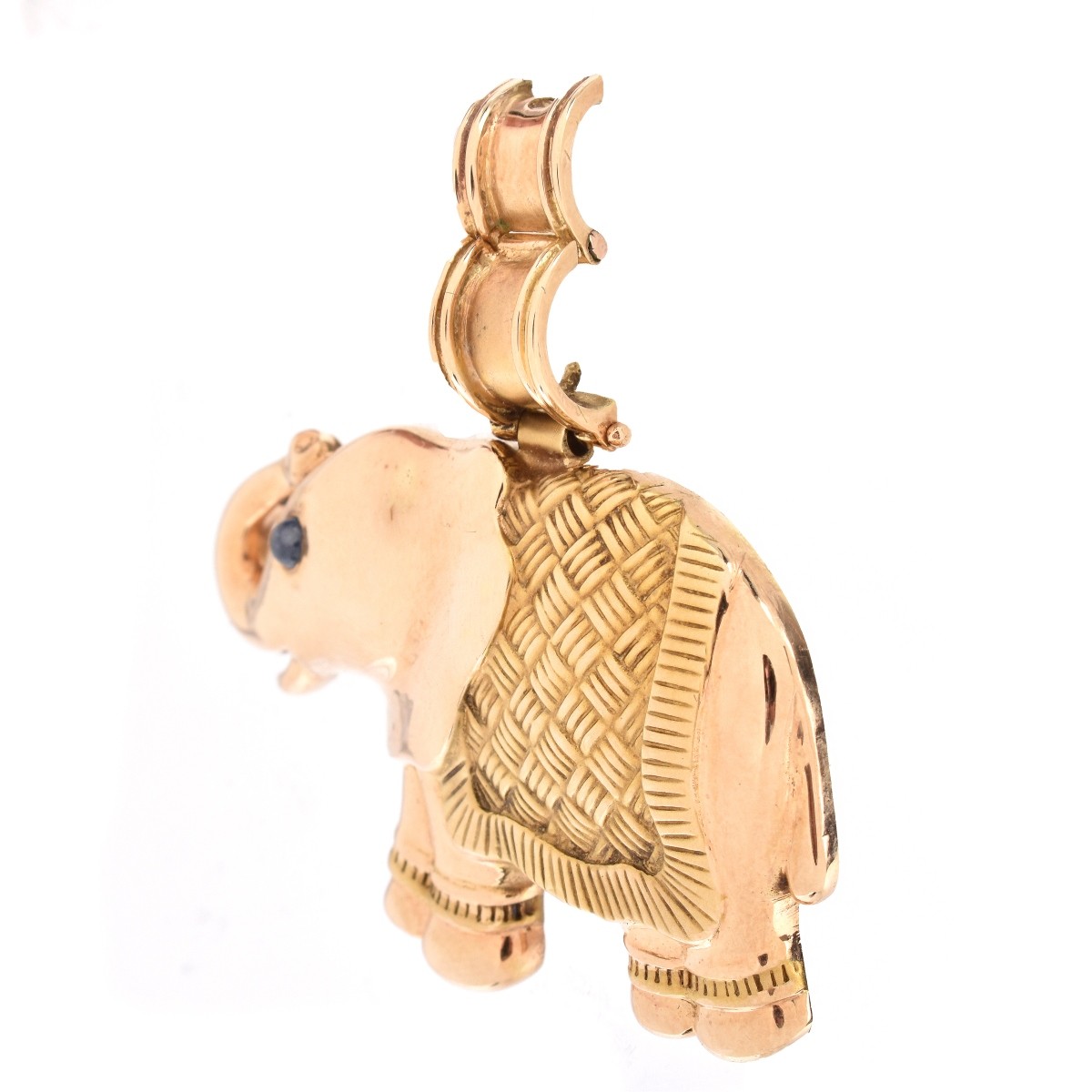Vintage 14K Elephant Pendant