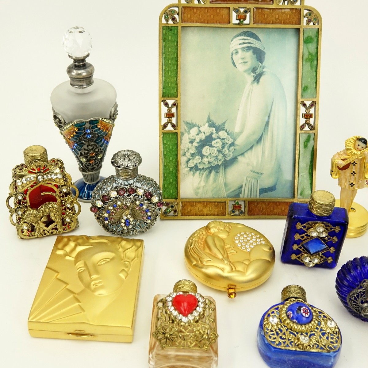 Eighteen (18) Miniature Perfume and Vanity Items