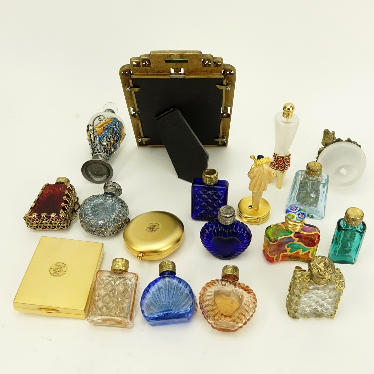 Eighteen (18) Miniature Perfume and Vanity Items