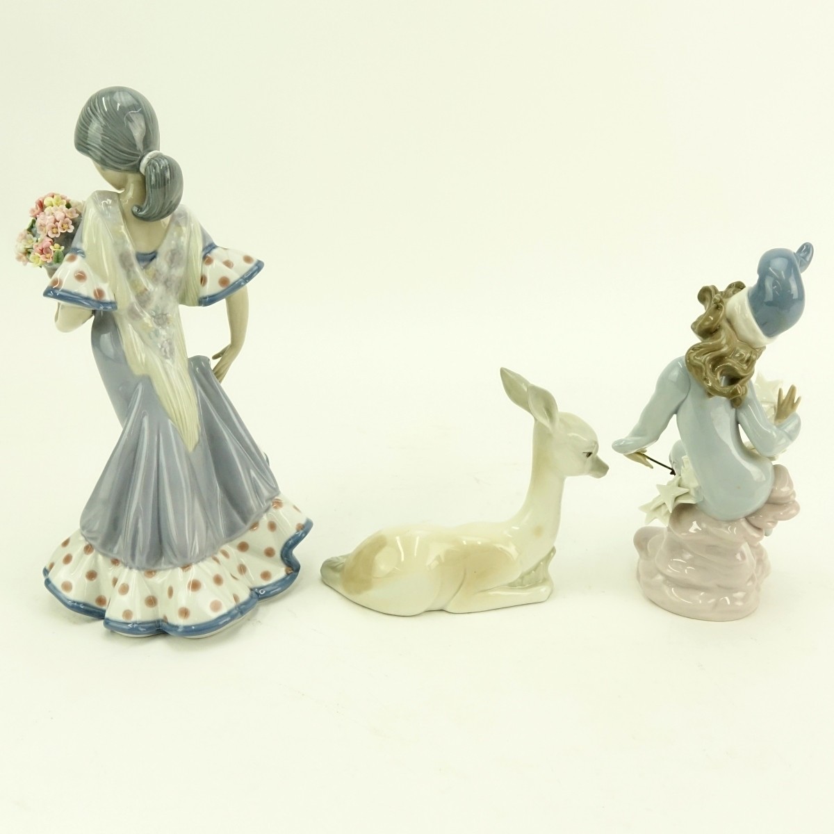 Grouping of Three (3) Vintage Porcelain Figurines