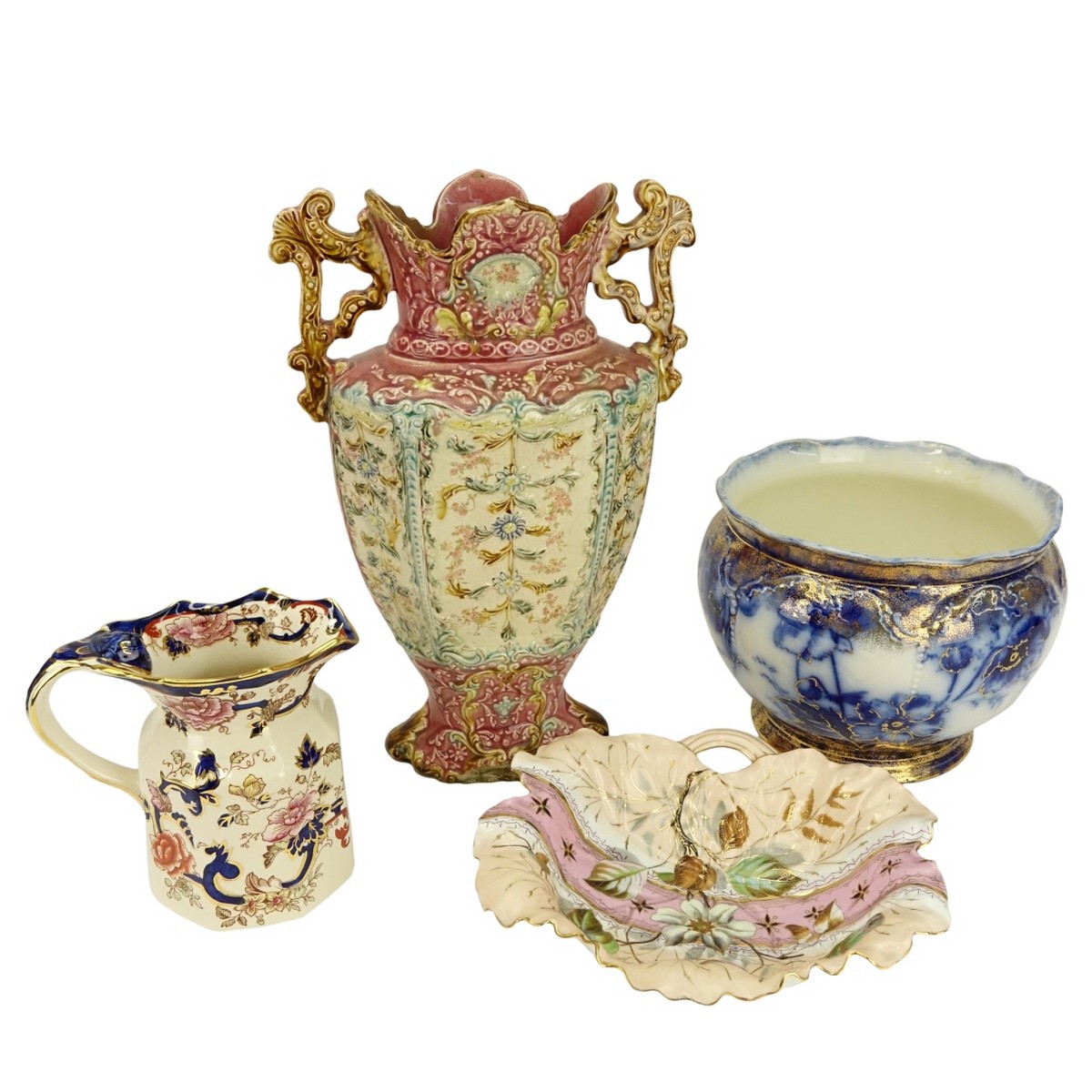 Four (4) Decorative Porcelain Table Top Items