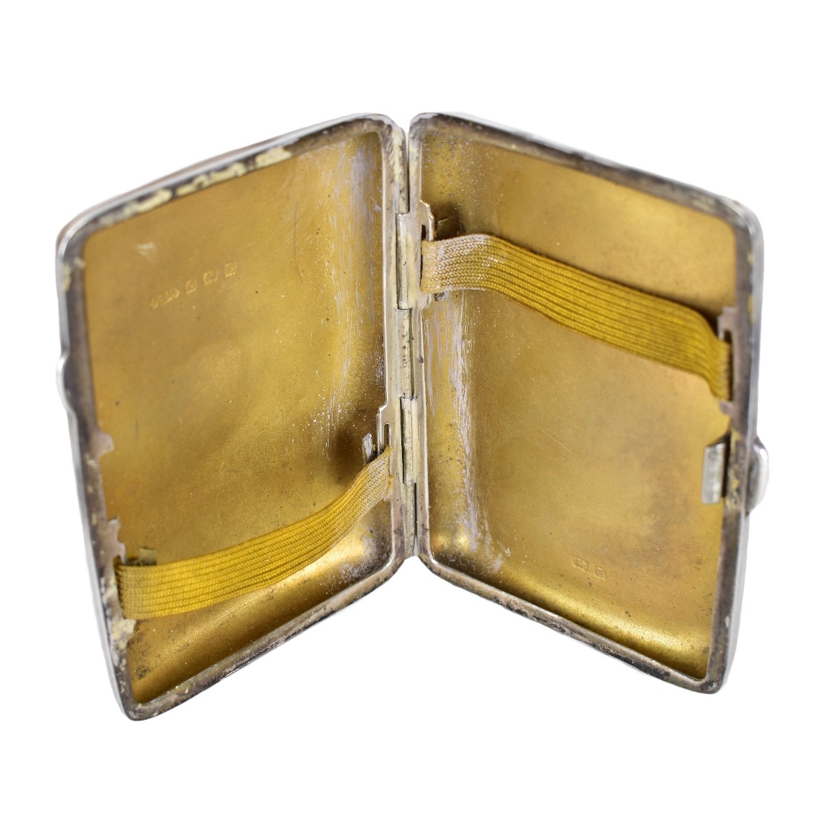 English Sterling and Enamel Cigarette Case