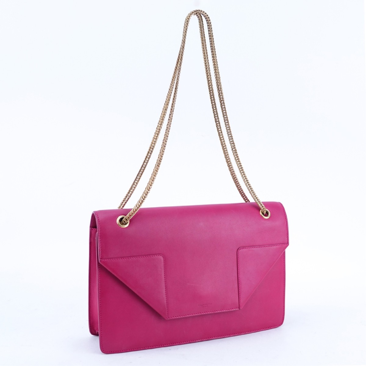 Saint Laurent Fuschia Leather Betty Handbag