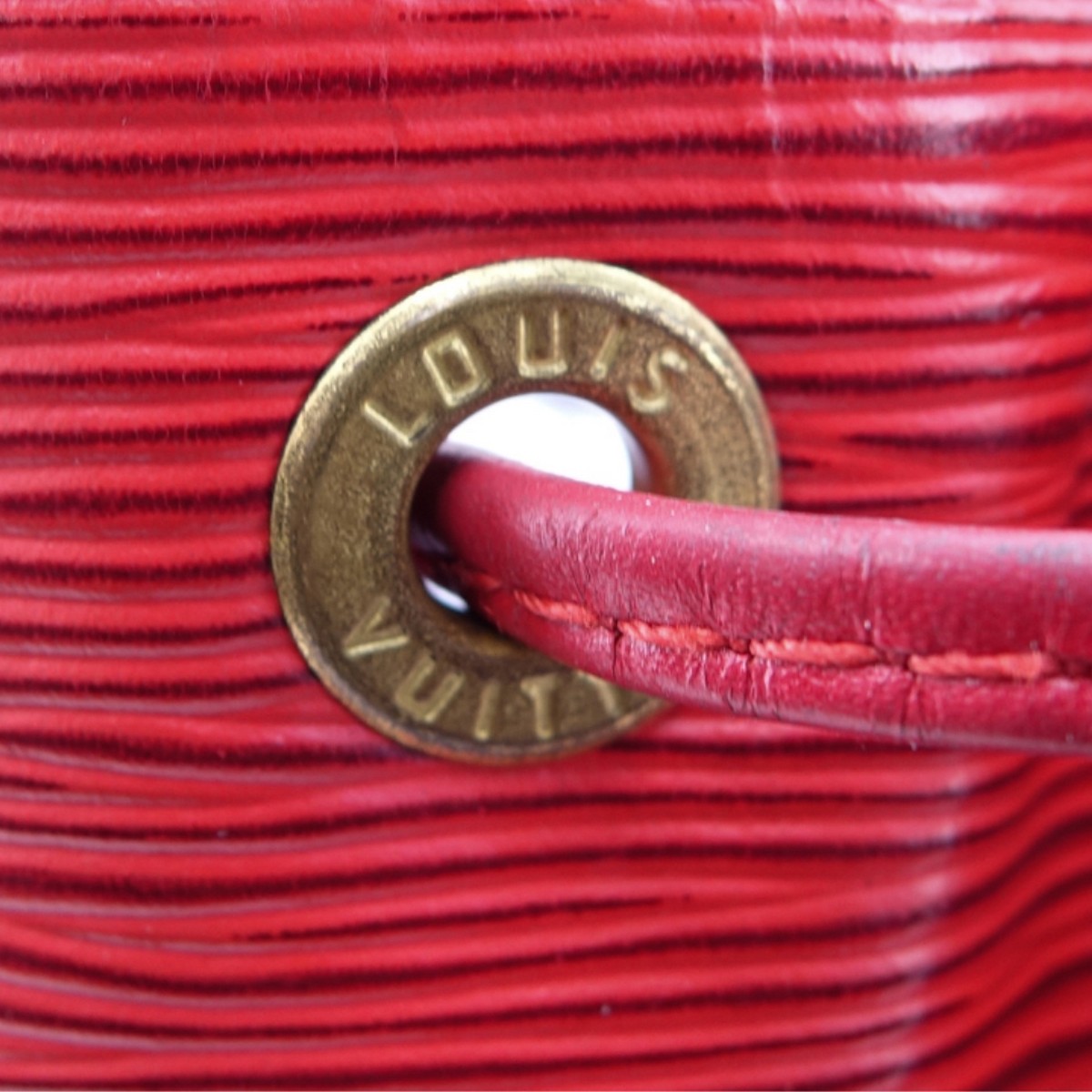 Louis Vuitton Red Epi Leather Noe PM Bag