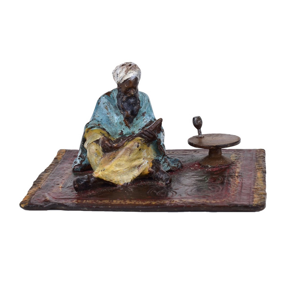 Signed Austrian Cold painted Bronze "Arab Man"