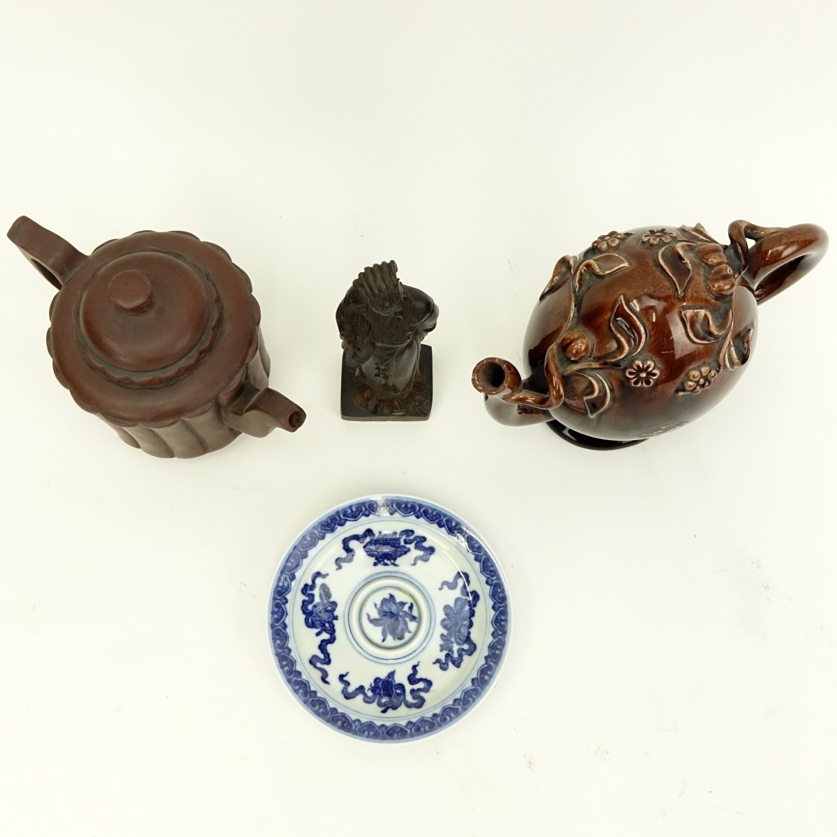 Grouping of Four (4) Chinese Tabletop Items