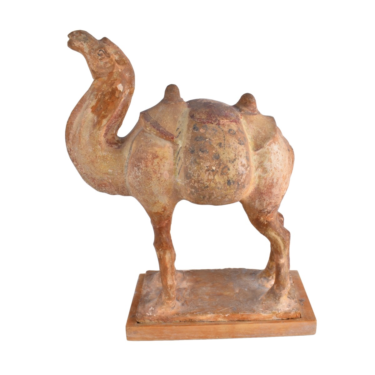 Chinese Tang Style Polychrome Camel Figure