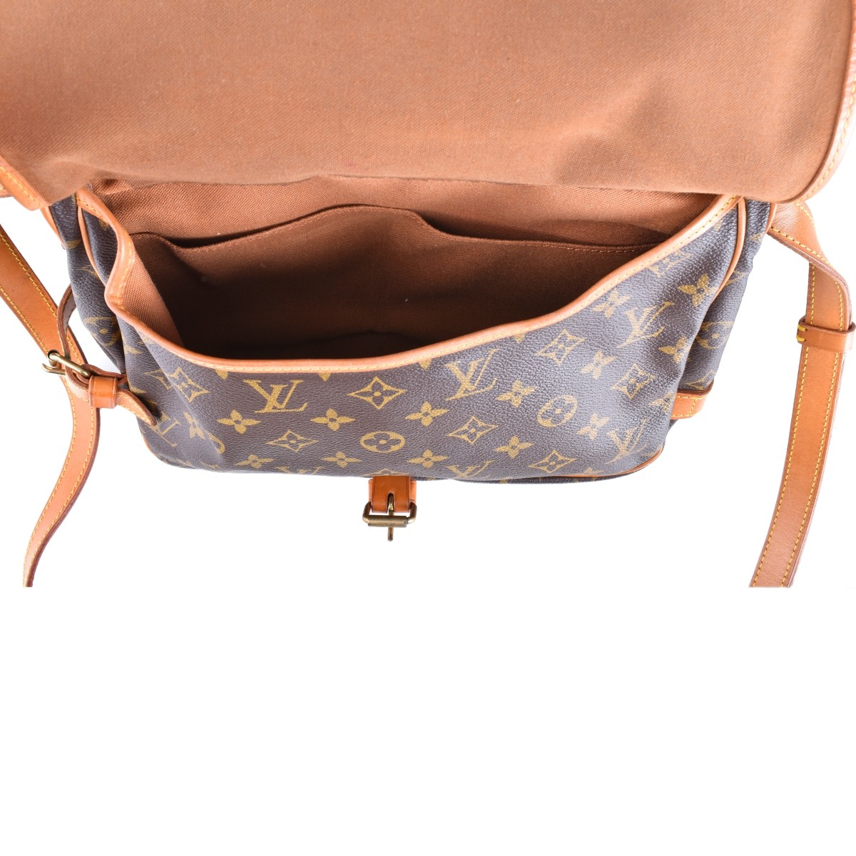 Louis Vuitton Brown Monogram Saumur 25 Bag